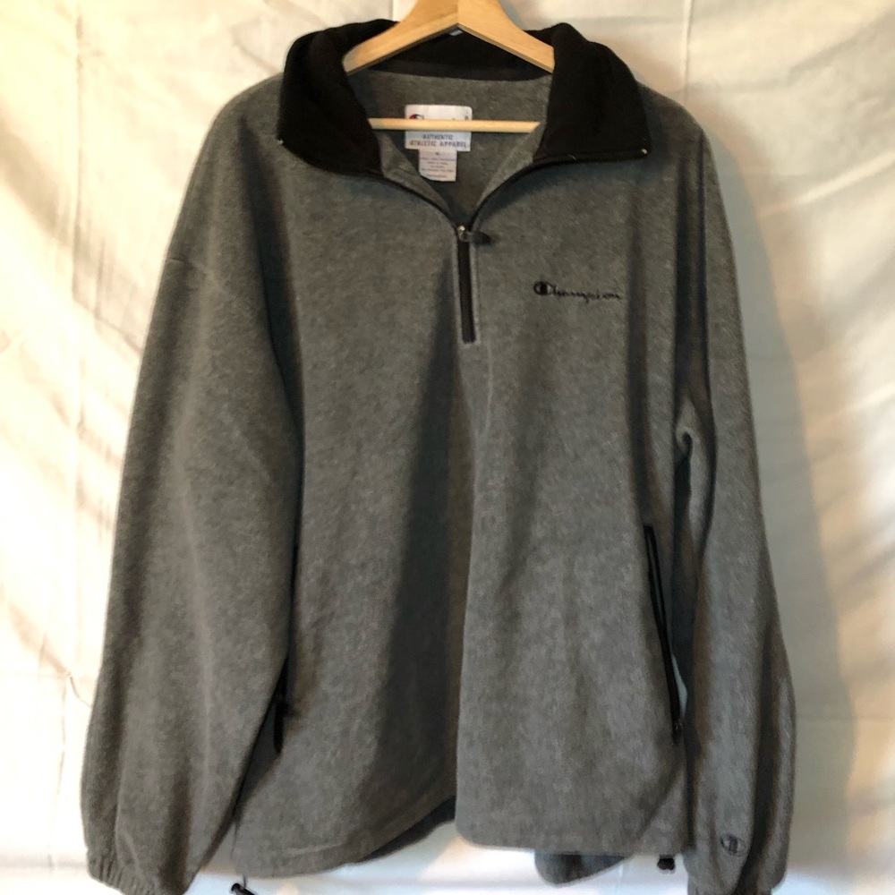Champion Half Zip Grey Sweatshirt